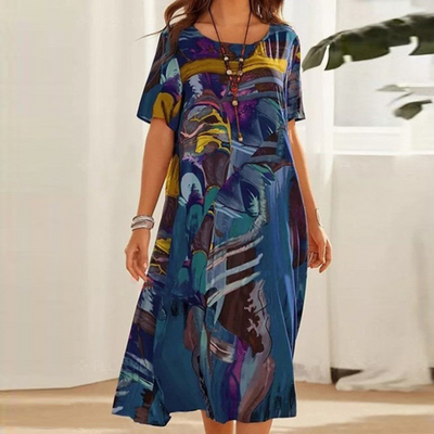 Mira | Vestido Casual Plus Size con Cinturón Ajustable