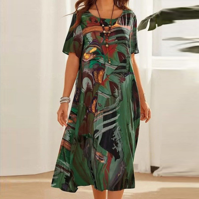 Mira | Vestido Casual Plus Size con Cinturón Ajustable