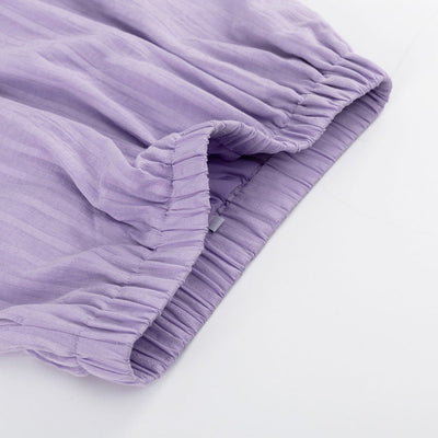 Violet | Conjunto Fresco de Camisa Abotonada y Shorts