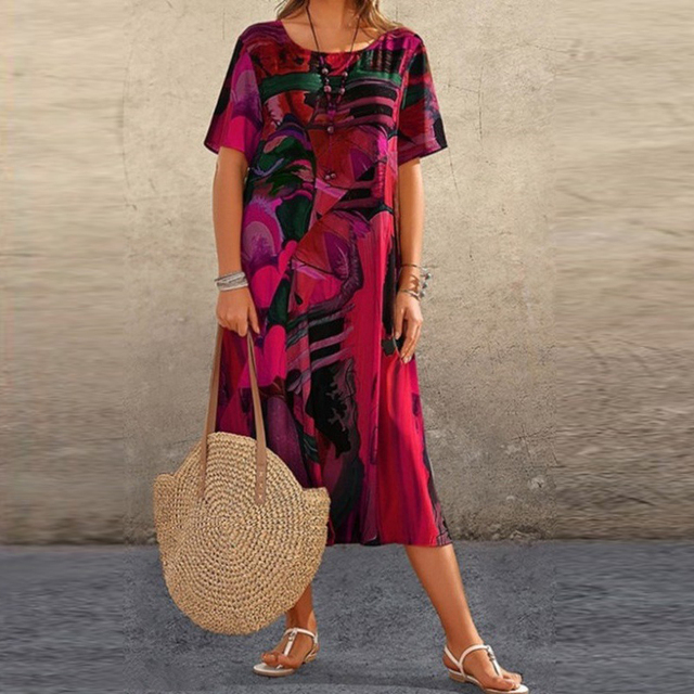 Mira | Vestido Casual Plus Size con Cinturón Ajustable