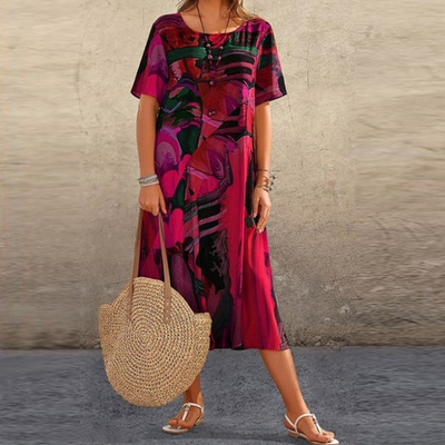 Mira | Vestido Casual Plus Size con Cinturón Ajustable
