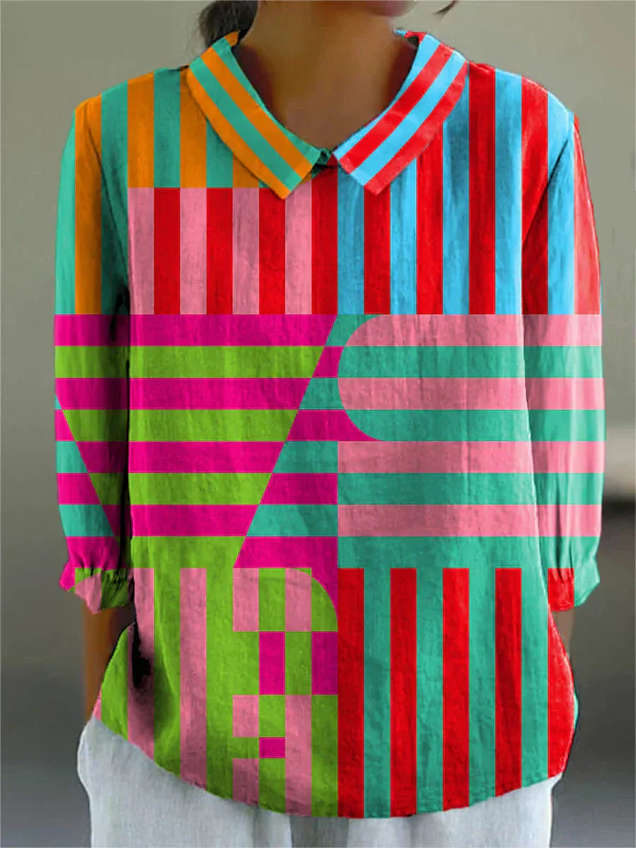 Natalie | Blusa Geométrica Colorplay