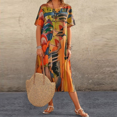 Mira | Vestido Casual Plus Size con Cinturón Ajustable