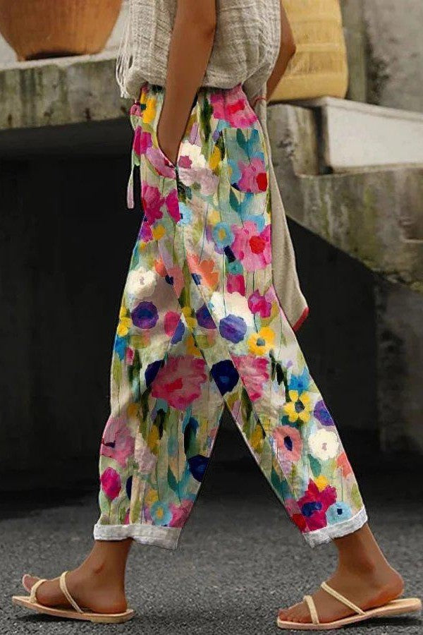 Luna | Pantalón Flores Atrevidas