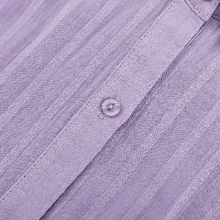 Violet | Conjunto Fresco de Camisa Abotonada y Shorts