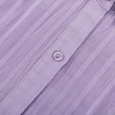 Violet | Conjunto Fresco de Camisa Abotonada y Shorts