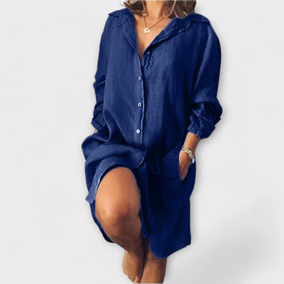 Blusa de lino casual para el día a día