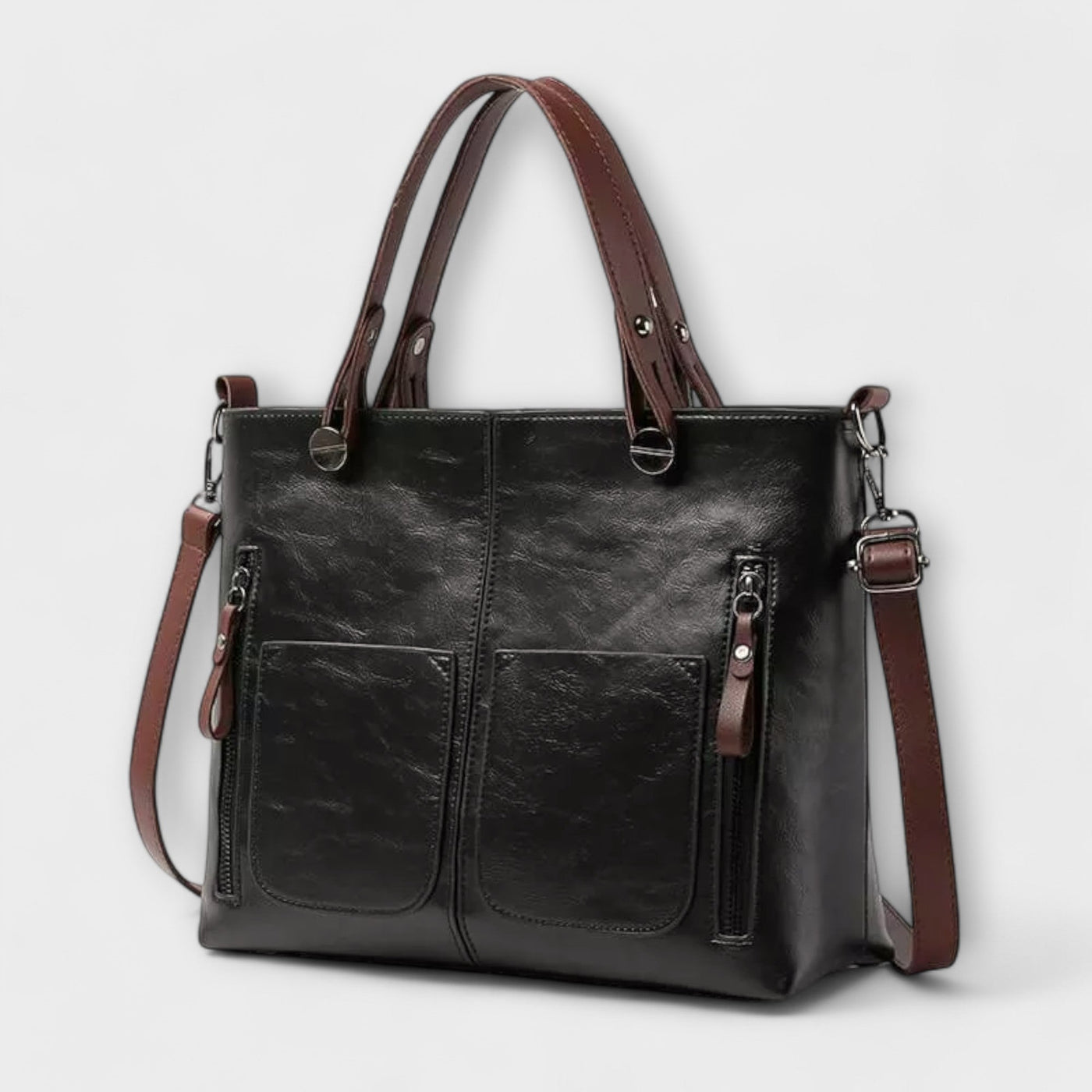 Elegante bolsa de cuero
