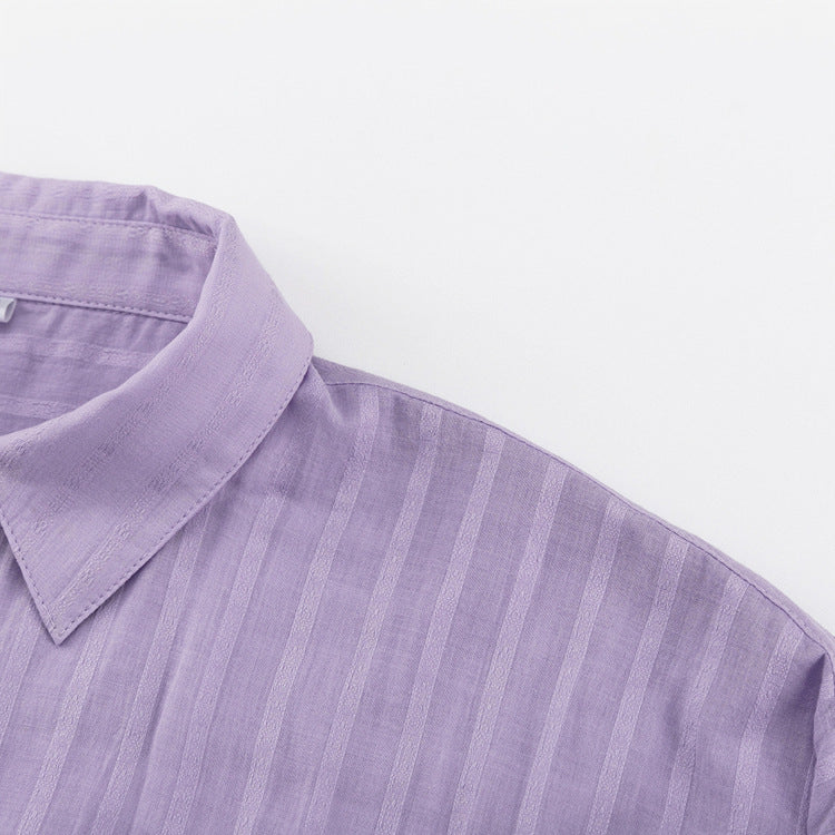 Violet | Conjunto Fresco de Camisa Abotonada y Shorts