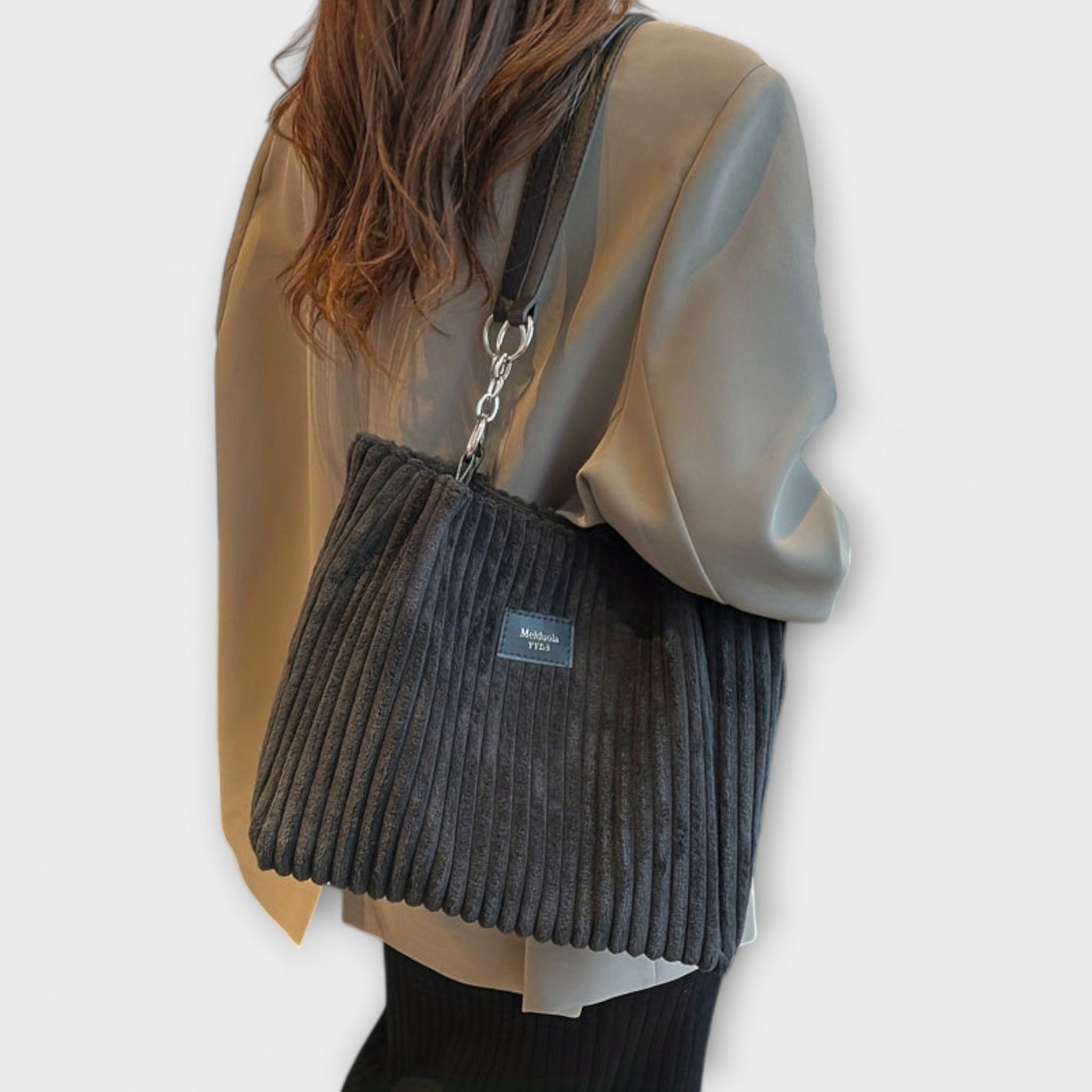Bolso de hombro de terciopelo suave