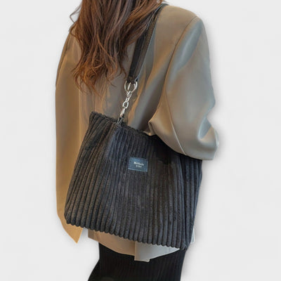 Bolso de hombro de terciopelo suave