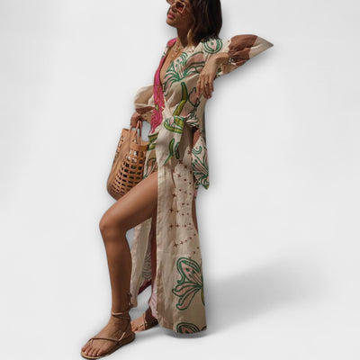 Tracey - Vestido Maxilargo con Cintura
