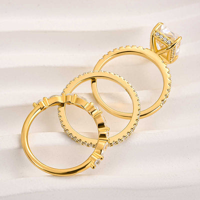 Juego de 3 anillos de boda Jaily
