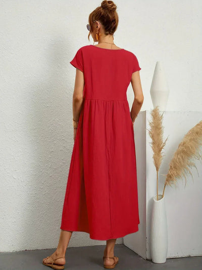 Sarina | Vestido Ligero de Algodón con Bolsillos