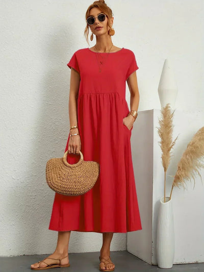 Sarina | Vestido Ligero de Algodón con Bolsillos