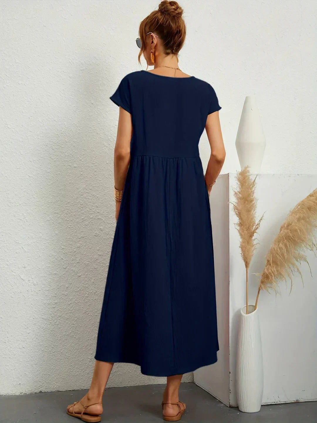 Sarina | Vestido Ligero de Algodón con Bolsillos