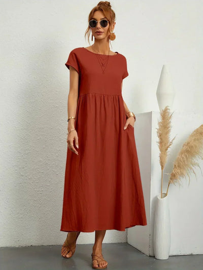 Sarina | Vestido Ligero de Algodón con Bolsillos