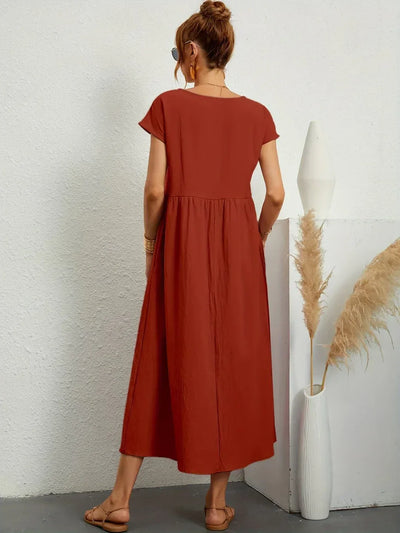 Sarina | Vestido Ligero de Algodón con Bolsillos