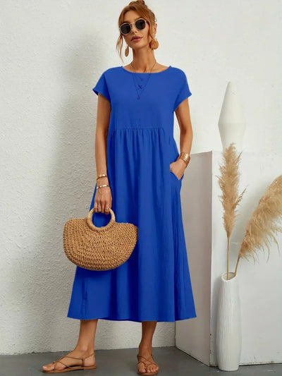 Sarina | Vestido Ligero de Algodón con Bolsillos