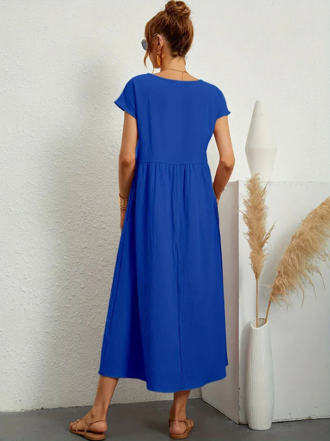 Sarina | Vestido Ligero de Algodón con Bolsillos