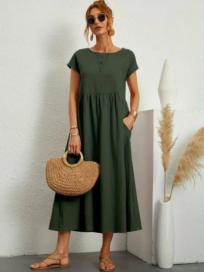 Sarina | Vestido Ligero de Algodón con Bolsillos