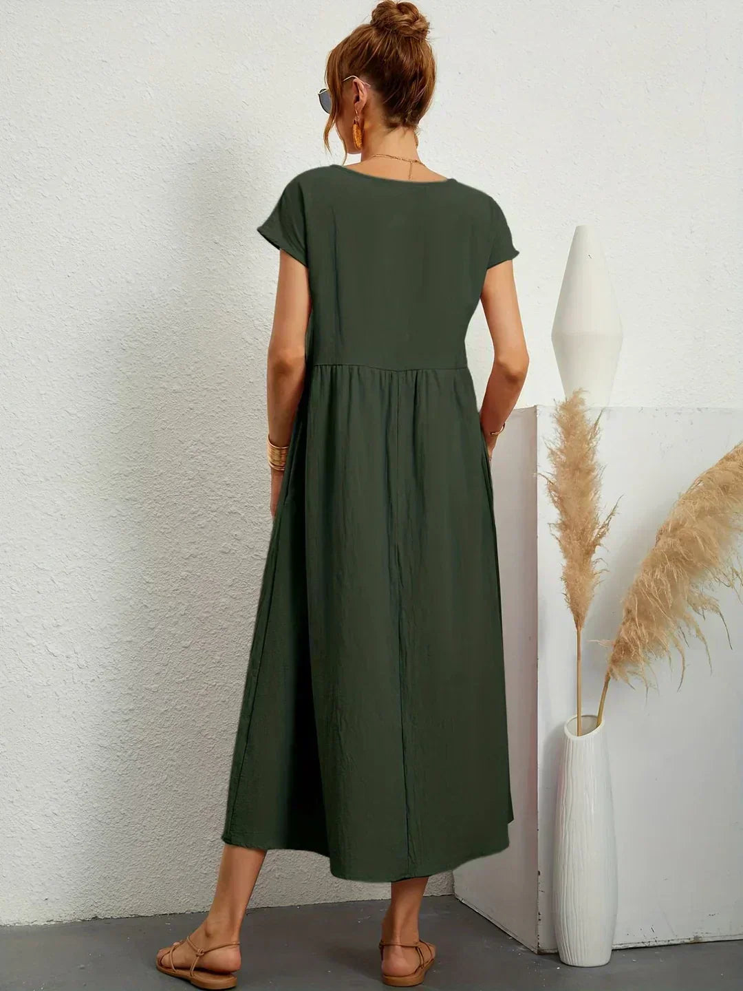 Sarina | Vestido Ligero de Algodón con Bolsillos