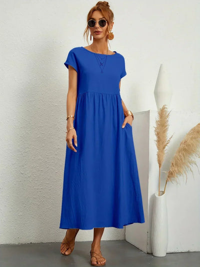 Sarina | Vestido Ligero de Algodón con Bolsillos