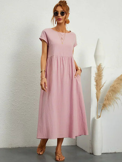 Sarina | Vestido Ligero de Algodón con Bolsillos