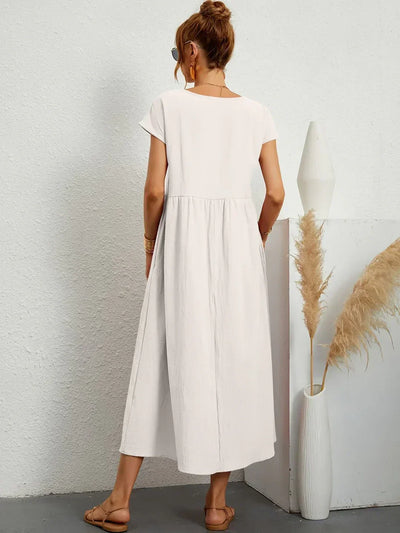 Sarina | Vestido Ligero de Algodón con Bolsillos