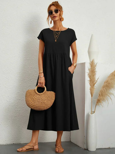 Sarina | Vestido Ligero de Algodón con Bolsillos