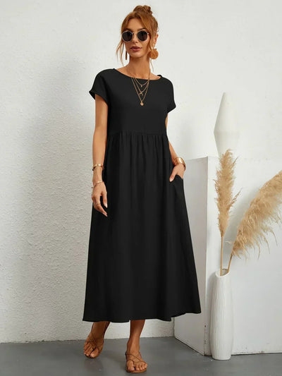 Sarina | Vestido Ligero de Algodón con Bolsillos