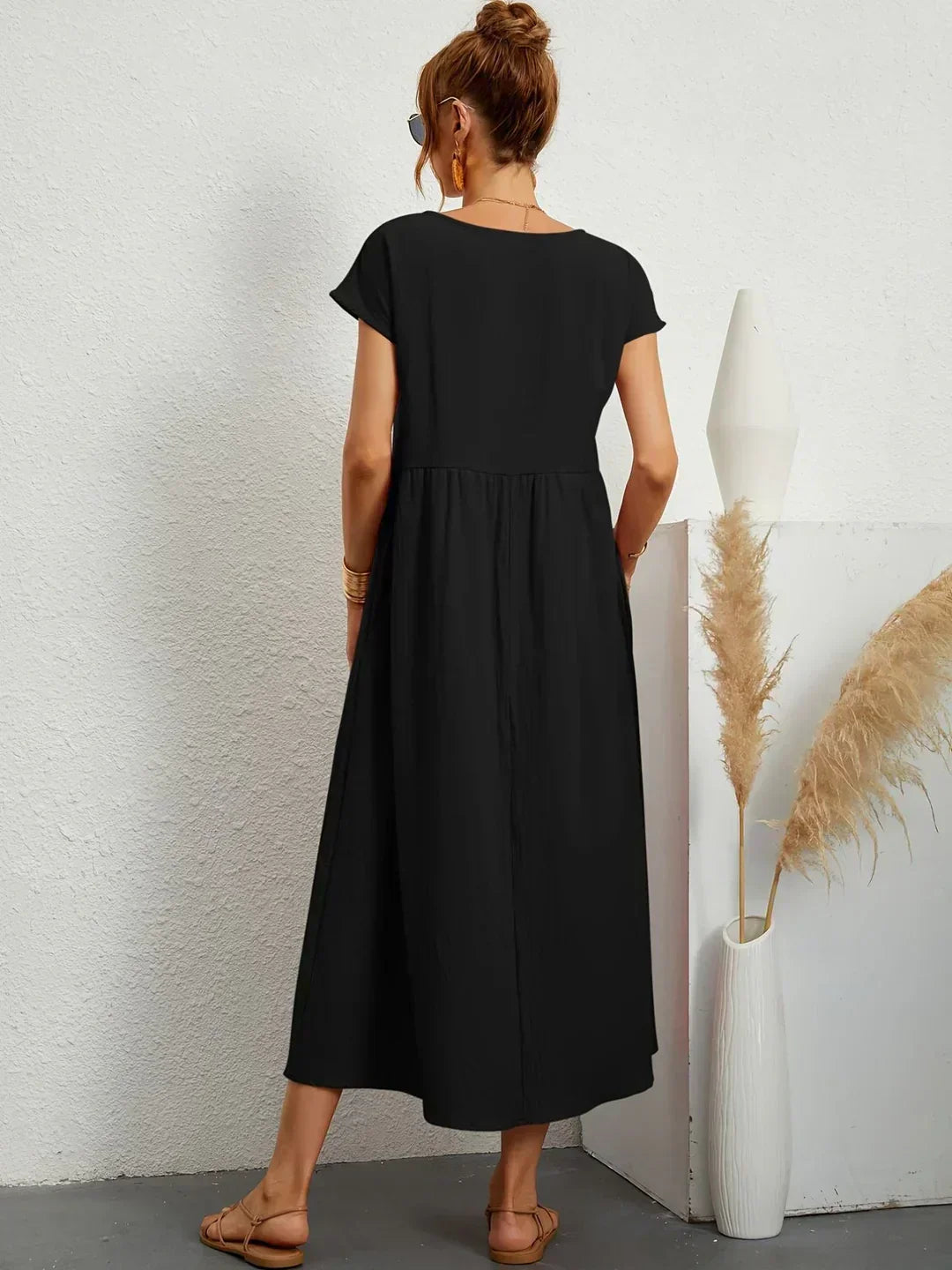 Sarina | Vestido Ligero de Algodón con Bolsillos