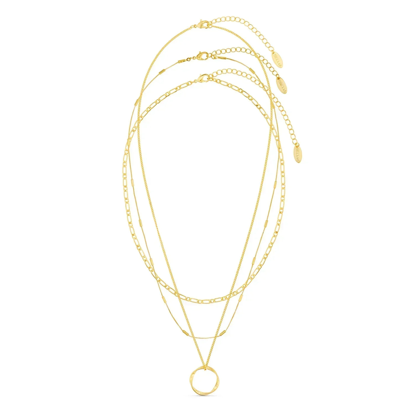 Collar de Tres Filas en Círculo Abierto