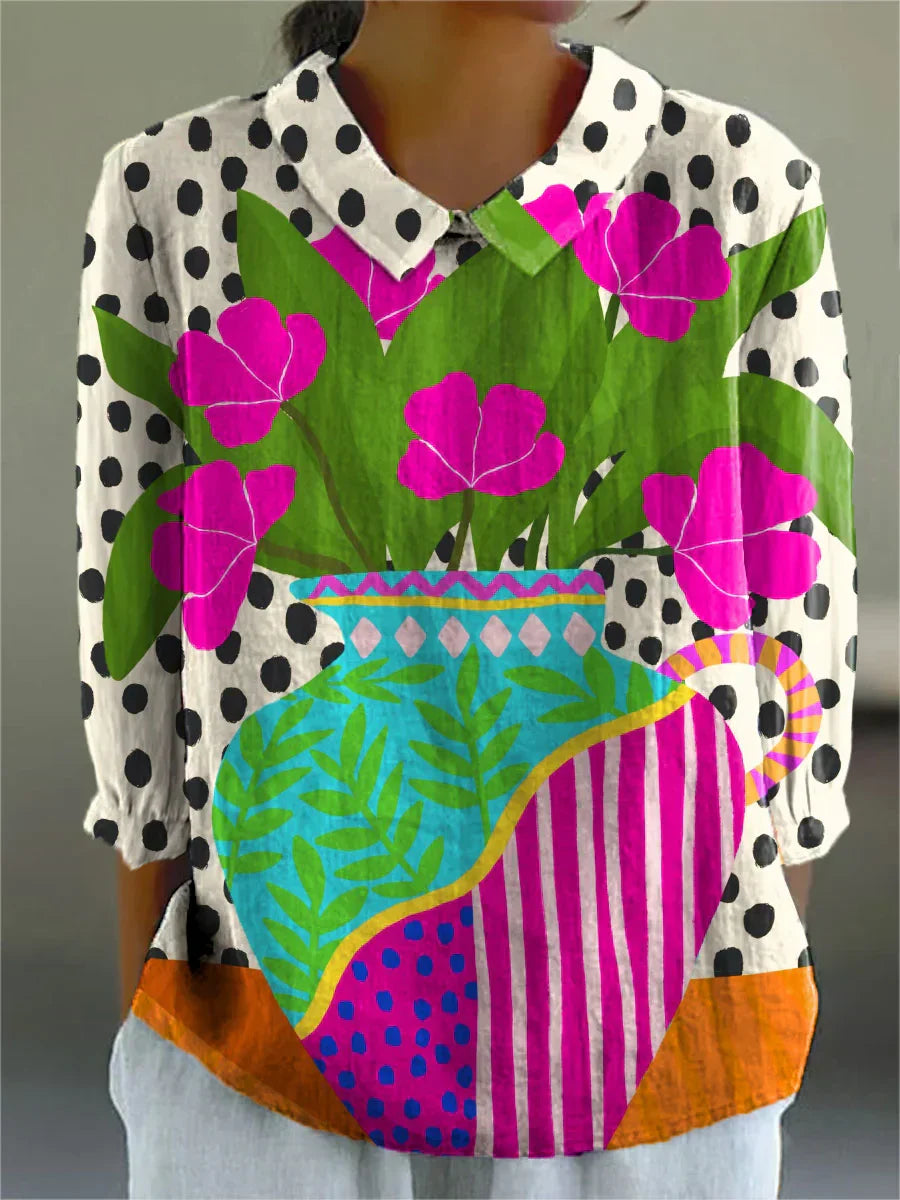 Eden | Blusa Flor Artística