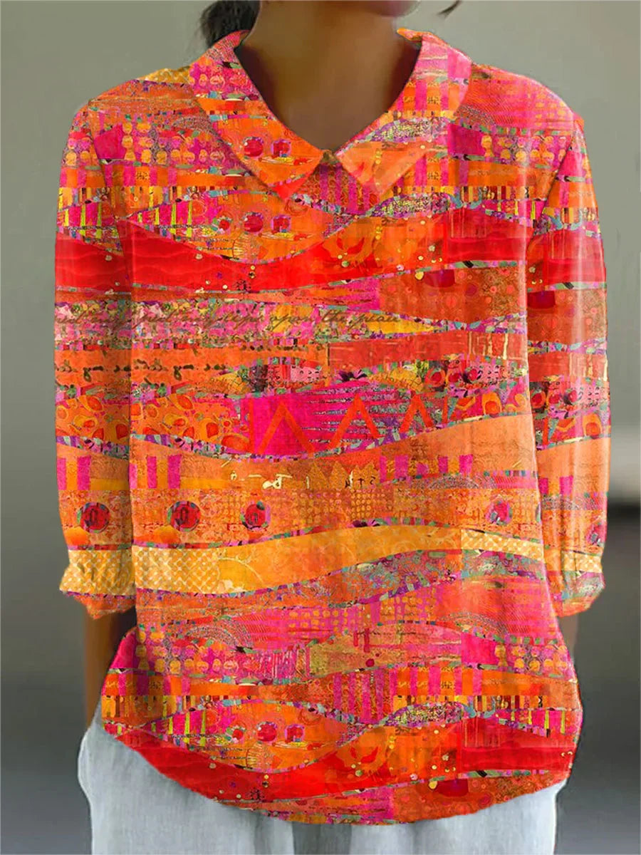 Alena | Blusa Mosaico Vibrante