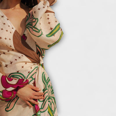 Tracey - Vestido Maxilargo con Cintura