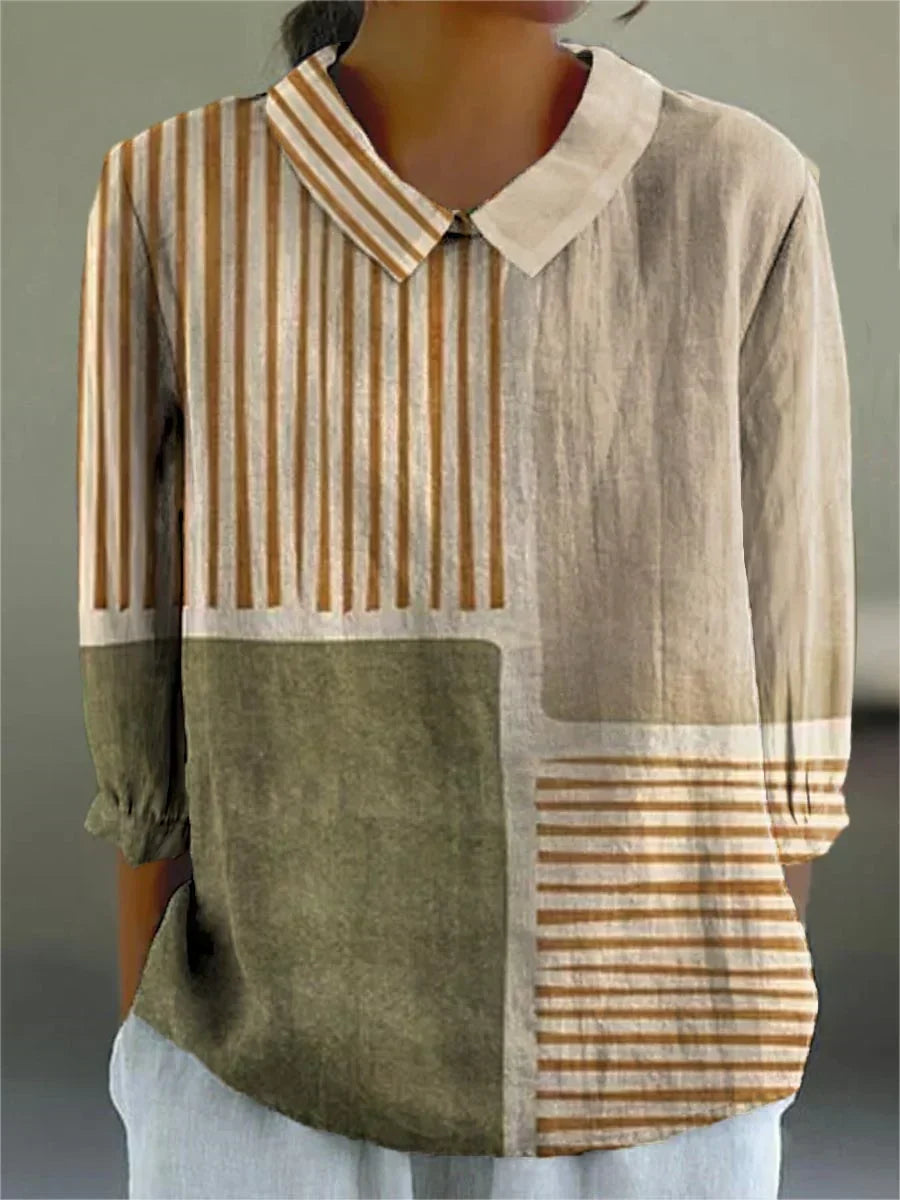 Keilani | Blusa Patchwork a Rayas