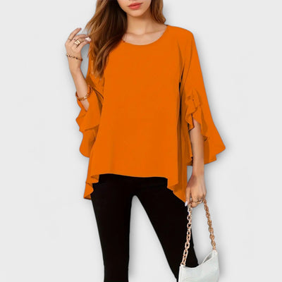 Aria - La blusa de primavera perfecta con cuello redondo