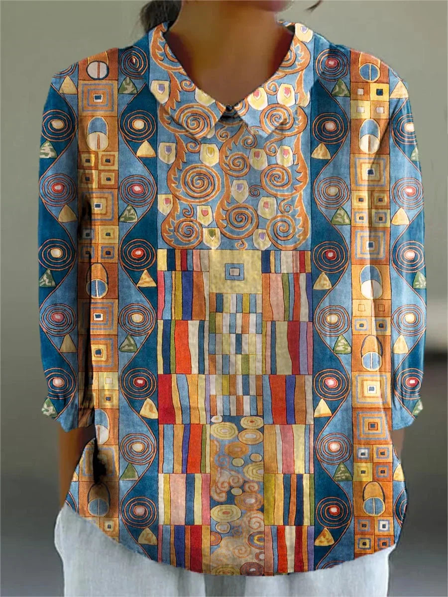 Paula | Blusa Mosaico Artístico