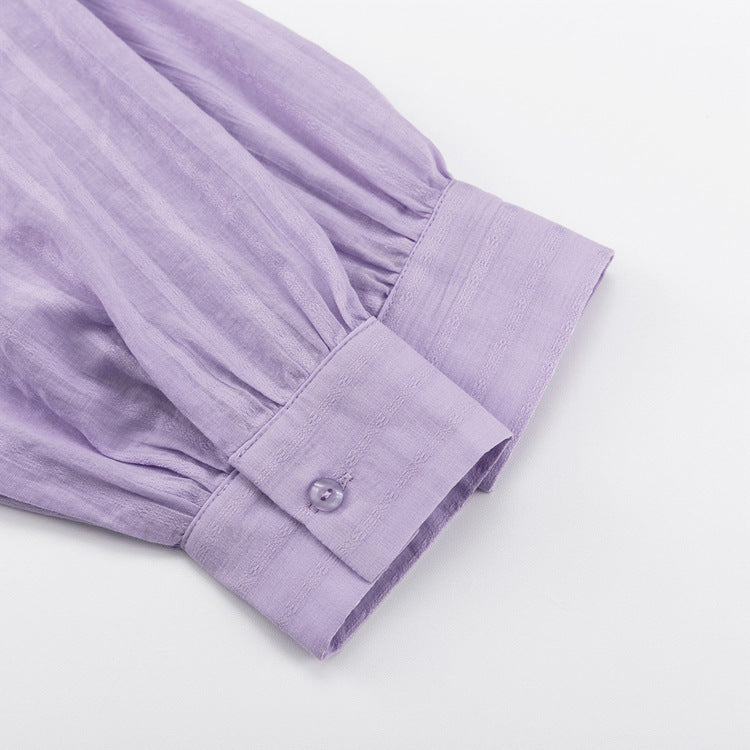 Violet | Conjunto Fresco de Camisa Abotonada y Shorts