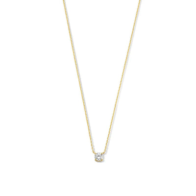Collar con piedra de Moissanita Cléa
