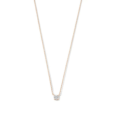 Collar con piedra de Moissanita Cléa