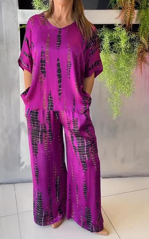 Maria | Conjunto Casual Estampado