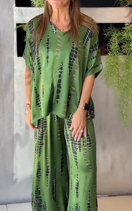 Maria | Conjunto Casual Estampado