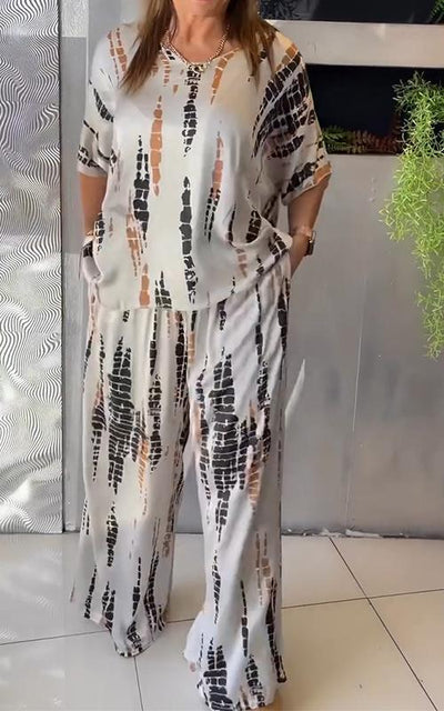 Maria | Conjunto Casual Estampado