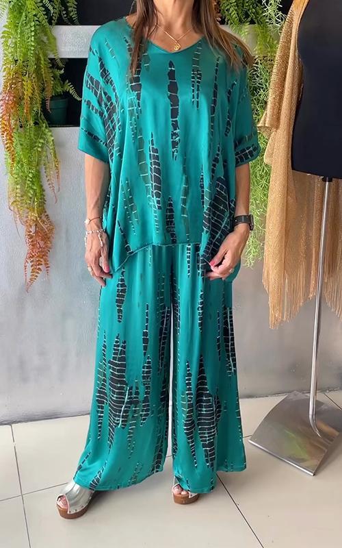 Maria | Conjunto Casual Estampado