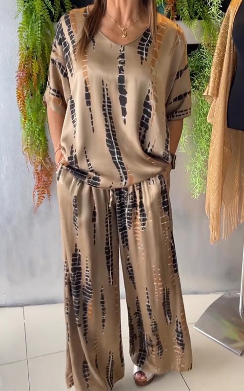 Maria | Conjunto Casual Estampado