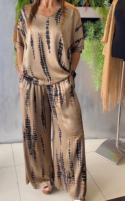 Maria | Conjunto Casual Estampado