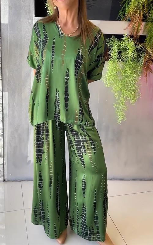 Maria | Conjunto Casual Estampado