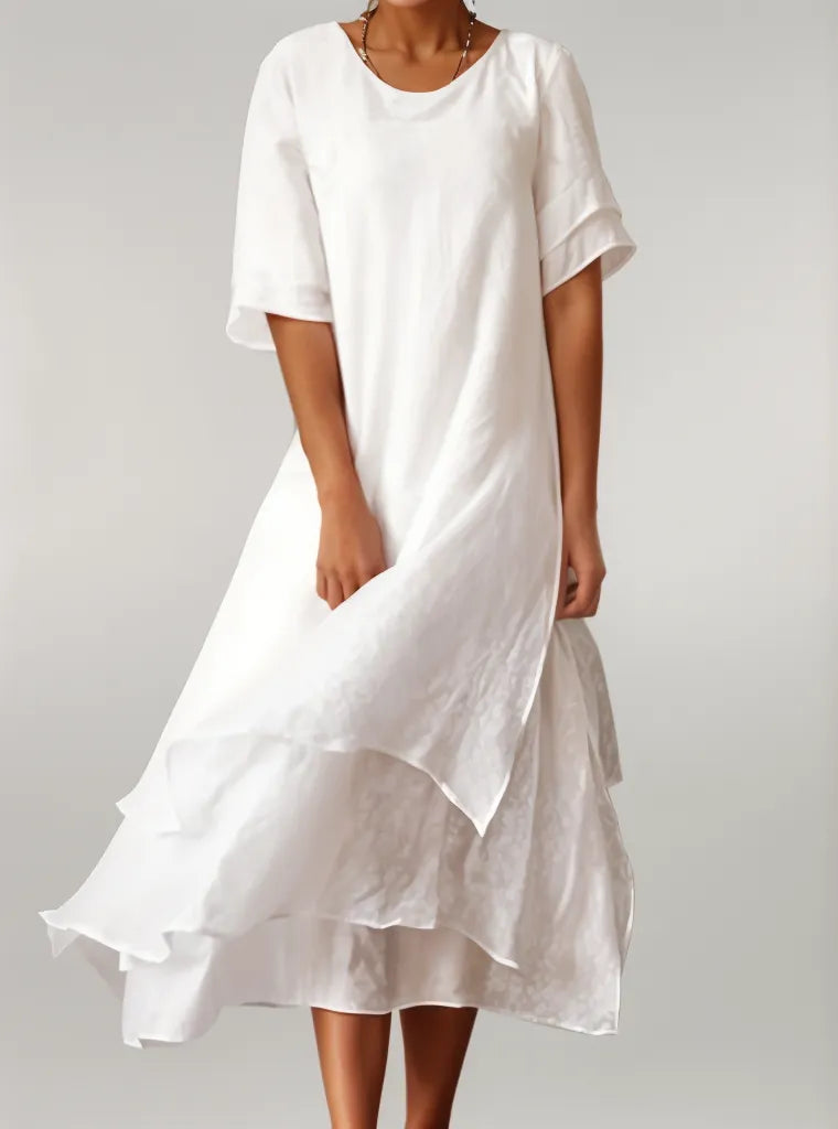 Abigail | Vestido con Escote en V Irregular